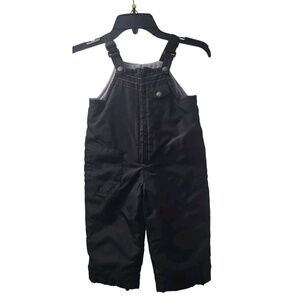 Old Navy Snow Bibs Black‎ Insulated Winter Overalls Adjustable Straps 18-24M